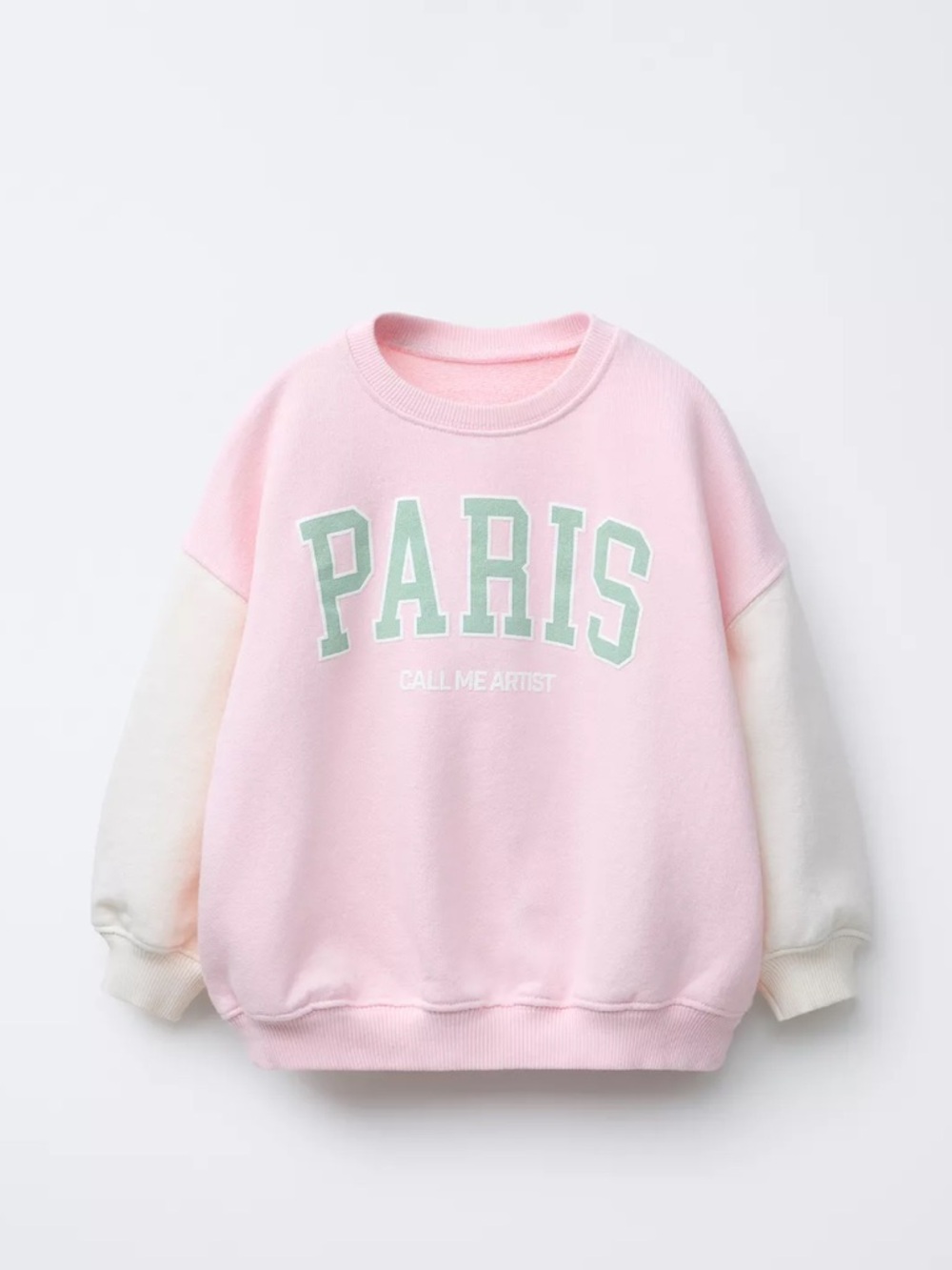 ZARA KIDS SWEATSHIRT WITH RAISED TEXT SIZE 6